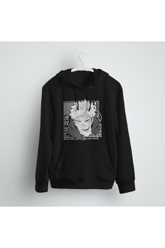 Jujutsu Kaisen Yuji Tadori Manga Anime Kapşonlu Sweat