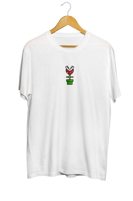 Mario Piranha Plant Baskılı Unisex Tişört