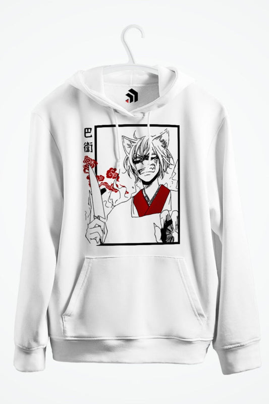 Tomoe Anime Baskılı Kapşonlu Sweatshirt