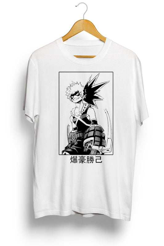 Katsuki Bakugo Anime Baskılı Tişört