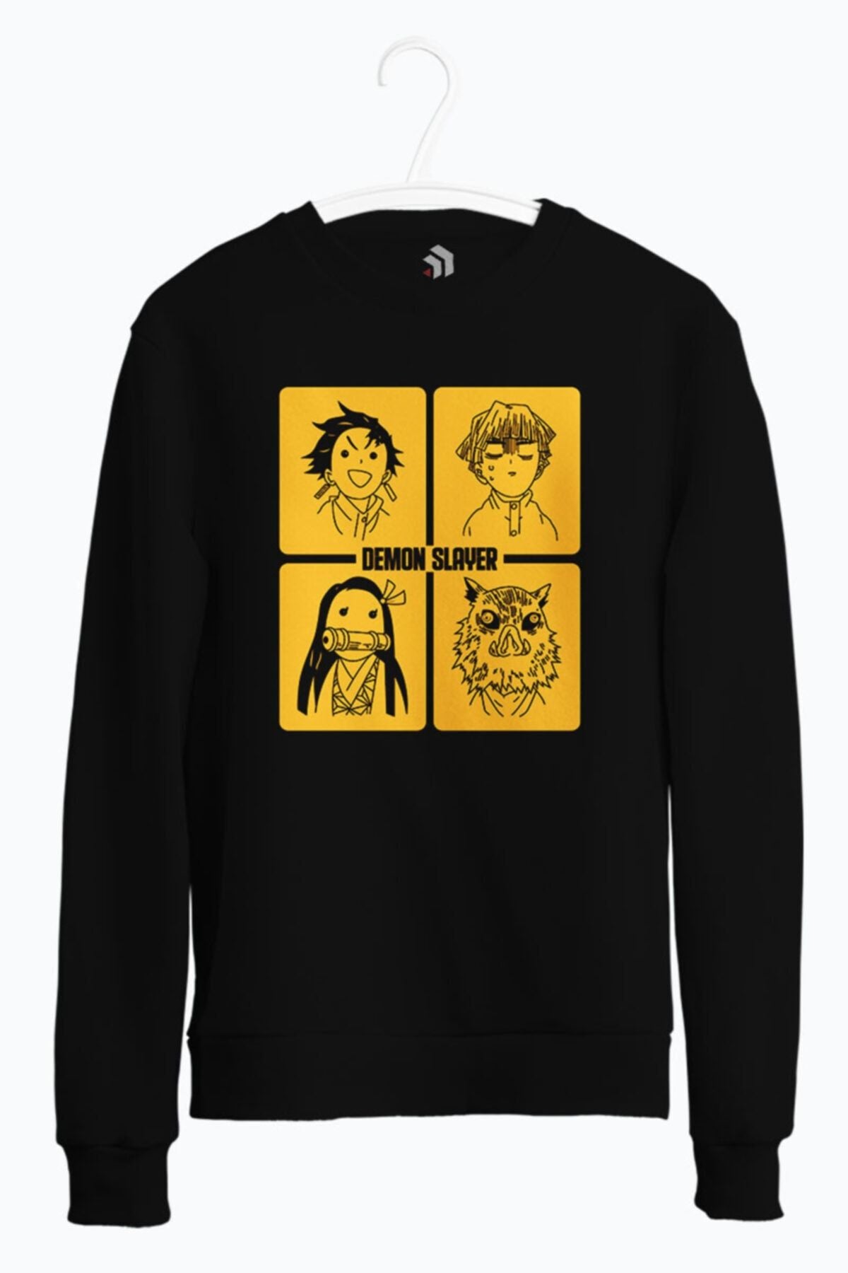 Demon Slayer Tanjirou Zenitsu Nezuko And Hashibira Anime Baskılı Sweatshirt