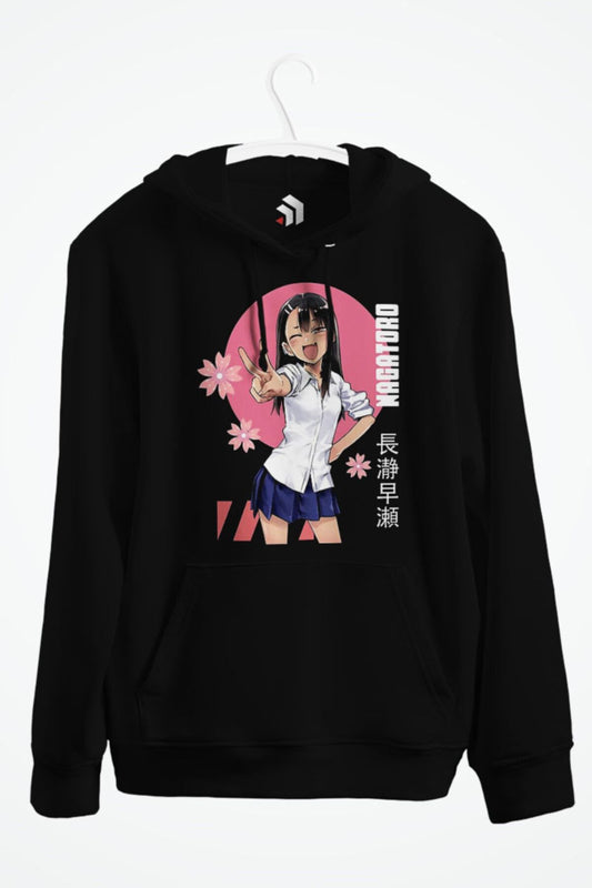 Don't Toy With Me Miss Nagatoro Anime Baskılı Kapşonlu Sweatshirt