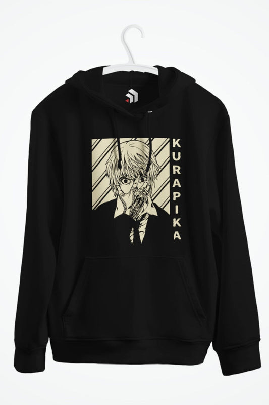 Kurapik Anime Baskılı Kapüşonlu Sweatshirt