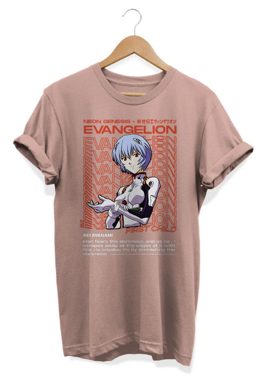 Rei Ayanami Evangelion Aesthetic Anime Baskılı Oversize Tişört