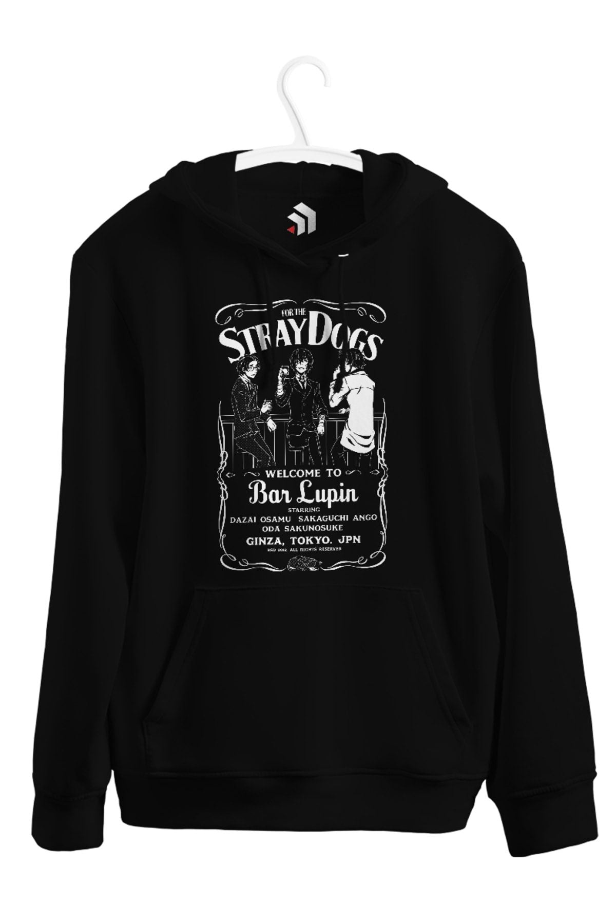 Oda, Dazaı And Ango - Bungou Stray Dogs Anime Baskılı Unisex Kapşonlu