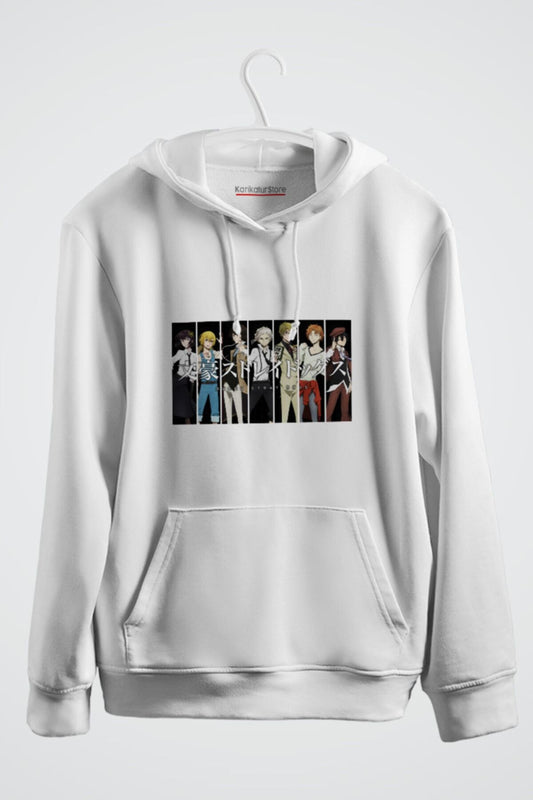 Bungou Stray Dogs Kolaj Anime Baskılı Kapşonlu Sweat