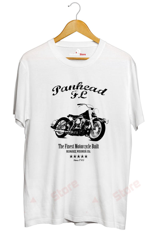 Panhead Harley Tasarımlı Baskılı TİŞÖRT