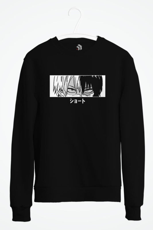 My Hero Academia Shoto Todoroki Dark Anime Baskılı Sweatshirt