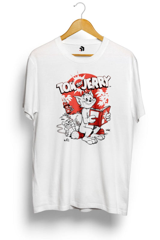 Tom And Jerry Rockets Fun Baskılı Tişört