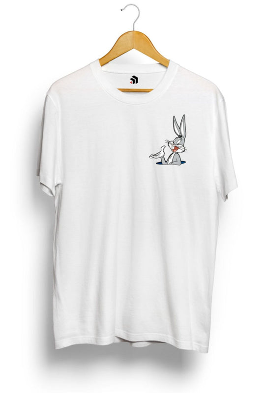 Looney Tunes Bugs Bunny Pocket Baskılı Tişört