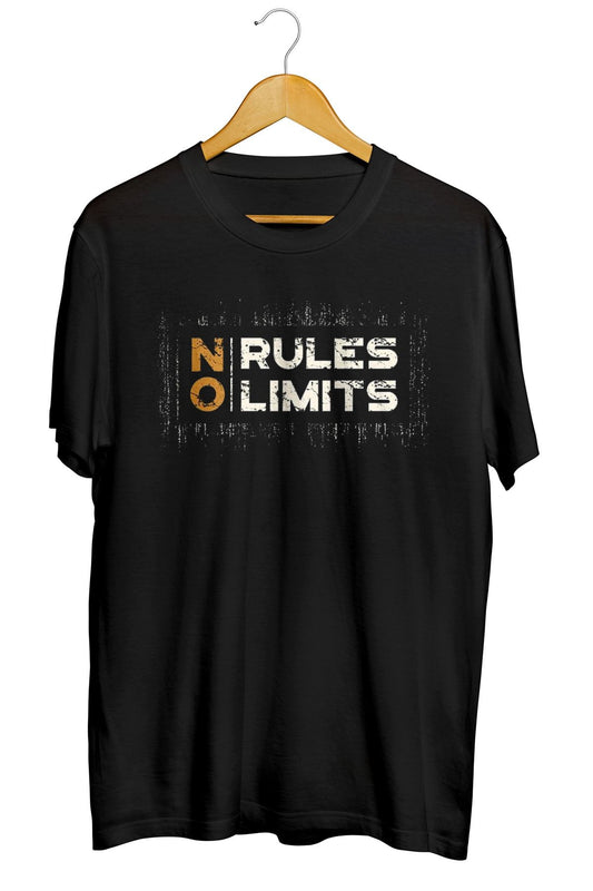No Rules No Limits Baskılı Unisex Tişört