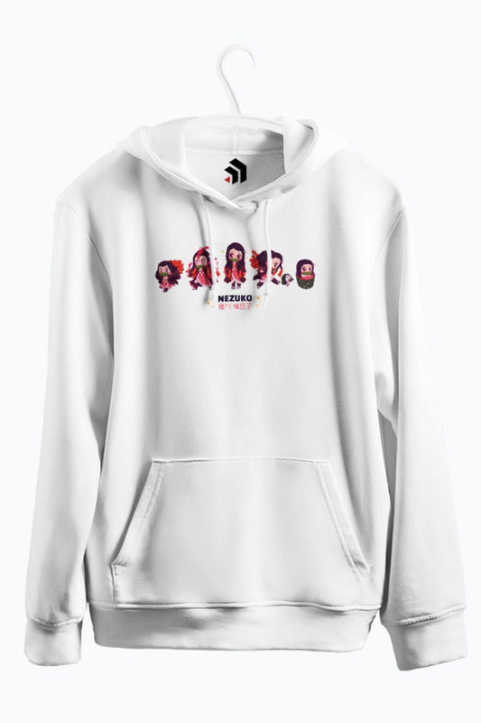 Demon Slayer Kamado Nezuko Anime Baskılı Kapşonlu Sweatshirt