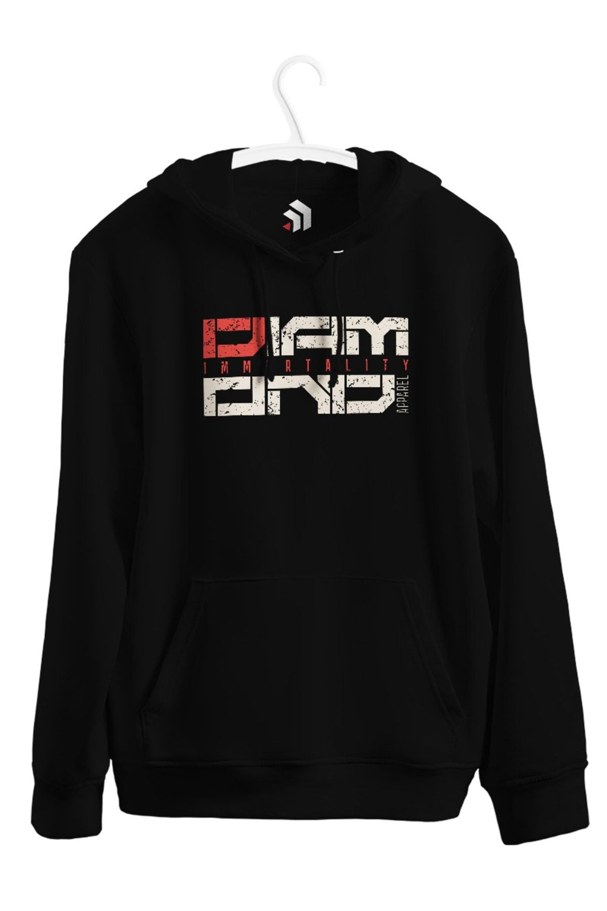 Diamond Immortality Baskılı Unisex Kapşonlu