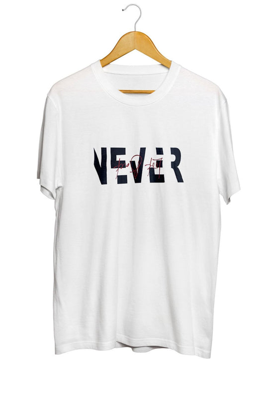 Never Baskılı Tişört
