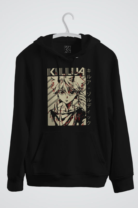 Killua Anime Baskılı Kapşonlu Sweat