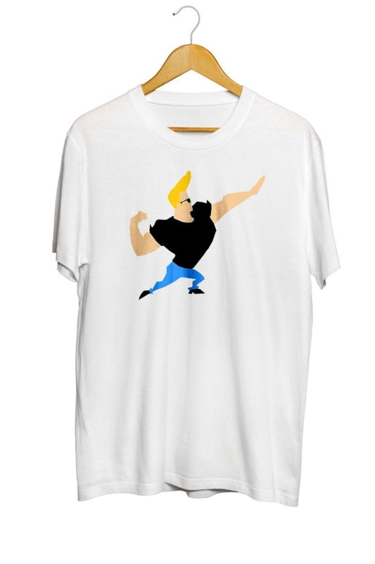Johnny Bravo Baskılı Unisex Tişört