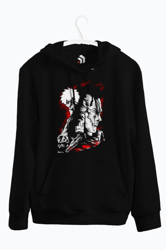 Dabi & Endeavor Anime Baskılı Kapşonlu Sweatshirt