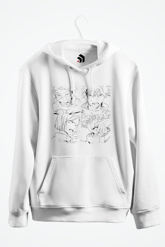 Jujutsu Kaisen Anime Baskılı Kapşonlu Sweatshirt