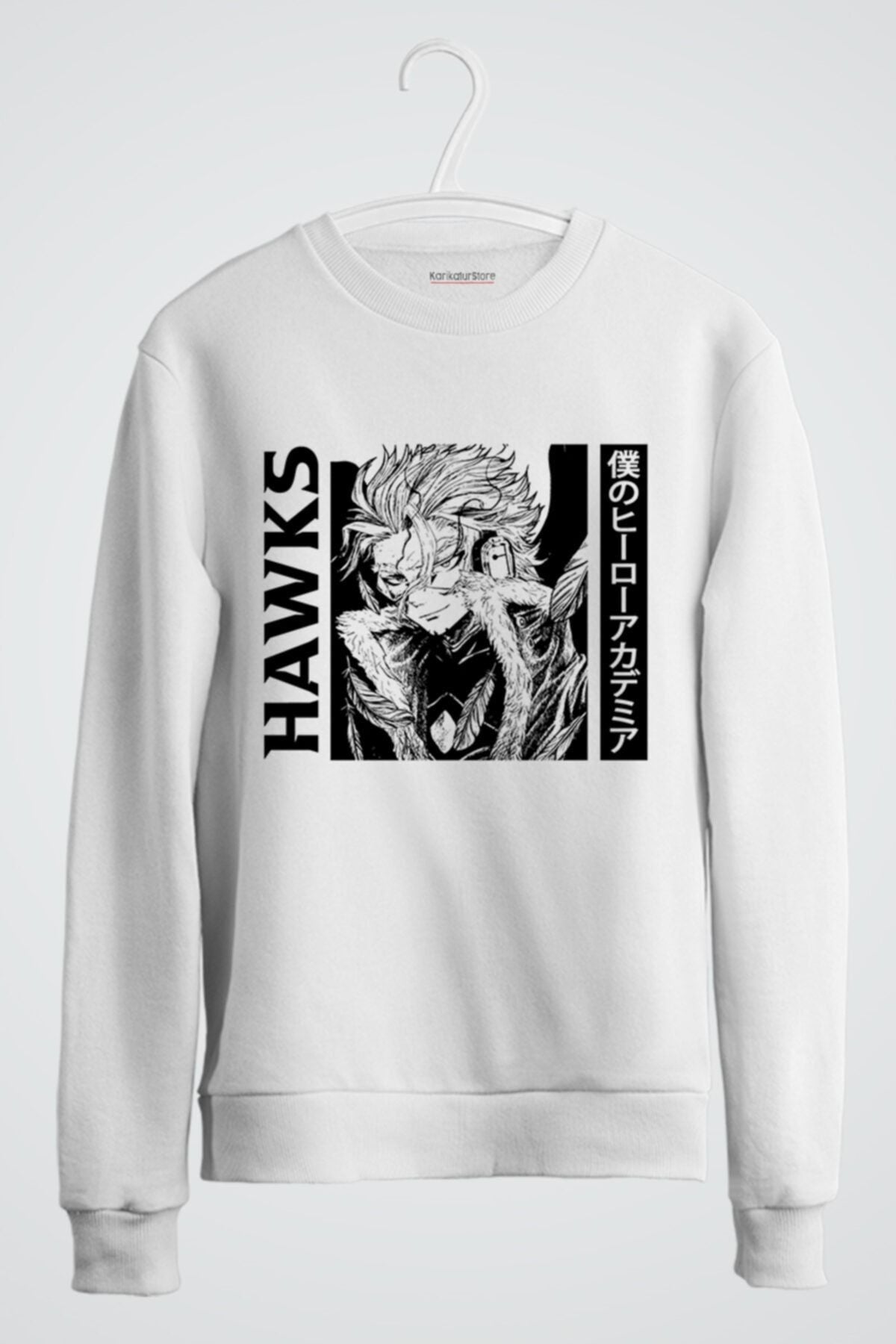 Hawks Keigo Takami My Hero Academia Baskılı Anime Sweatshirt