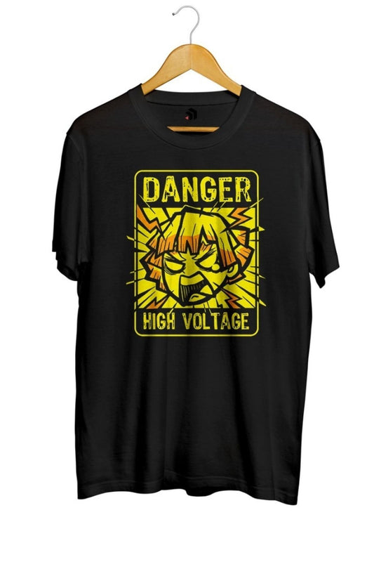 High Voltage Baskılı Unisex Tişört