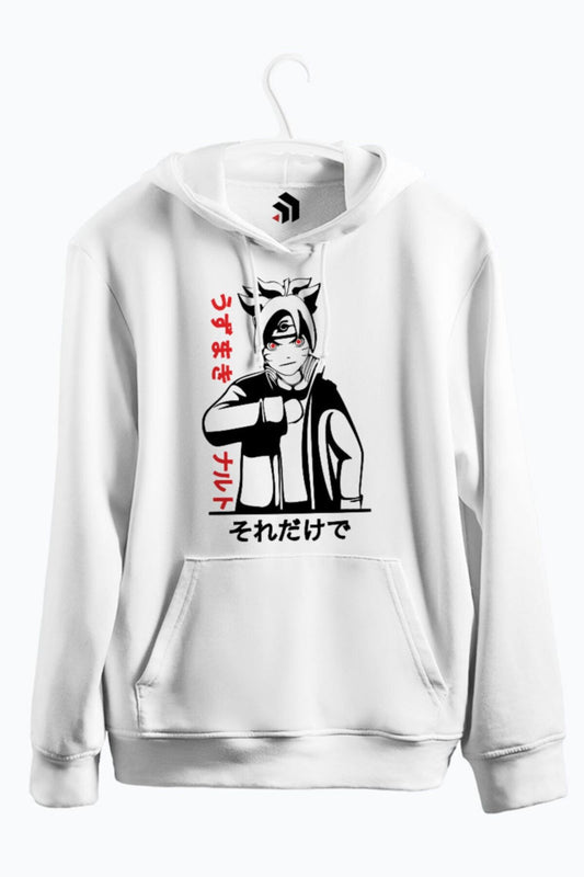 Naruto Anime Baskılı Kapşonlu Sweatshirt