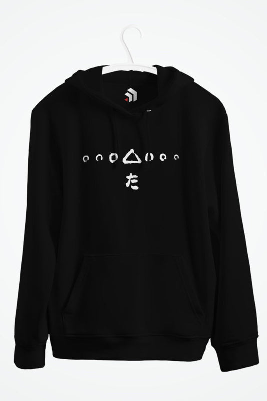 Seven Samurai Anime Baskılı Kapüşonlu Sweatshirt