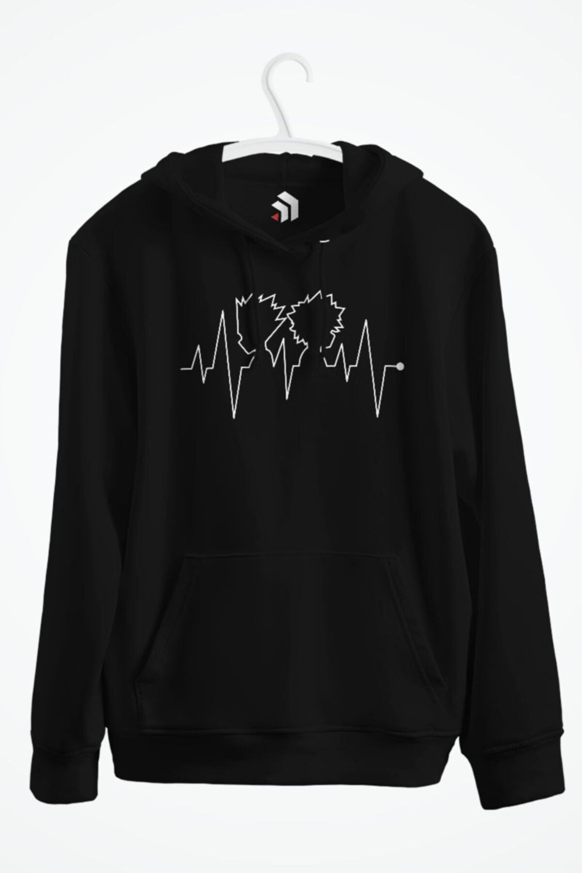 Hxh Heartbeat Anime Baskılı Kapüşonlu Sweatshirt