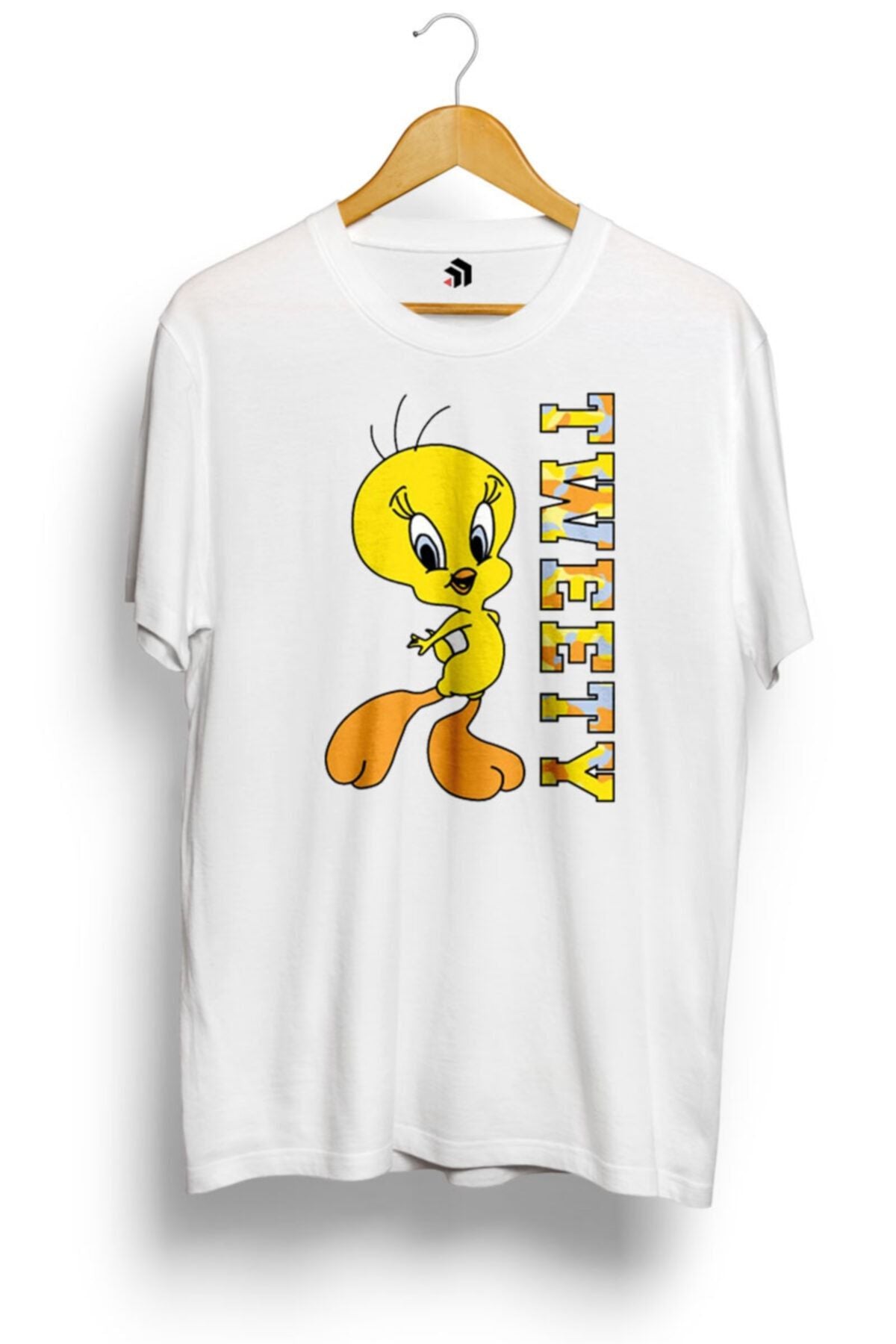 Looney Tunes Tweety Camouflage Baskılı Tişört