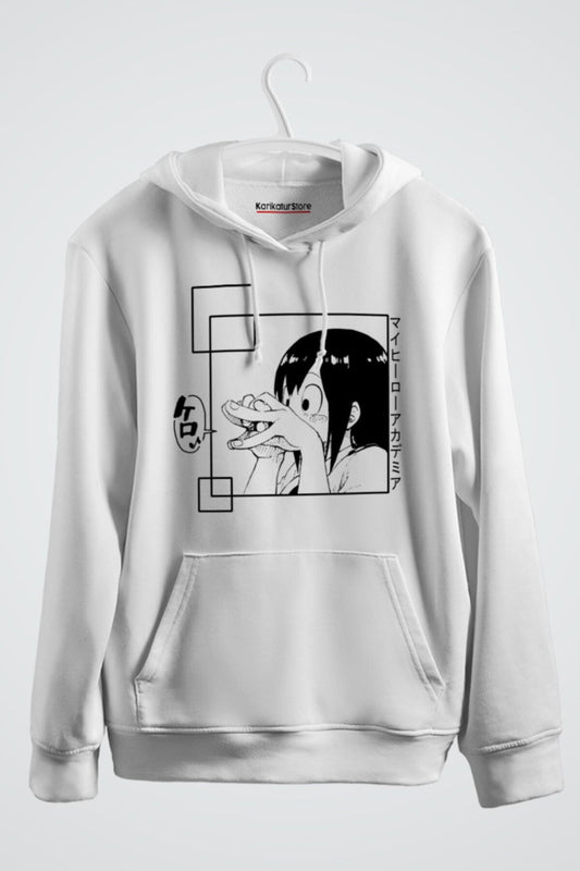 Tsuyu My Hero Academia Anime Baskılı Kapüşonlu Sweatshirt
