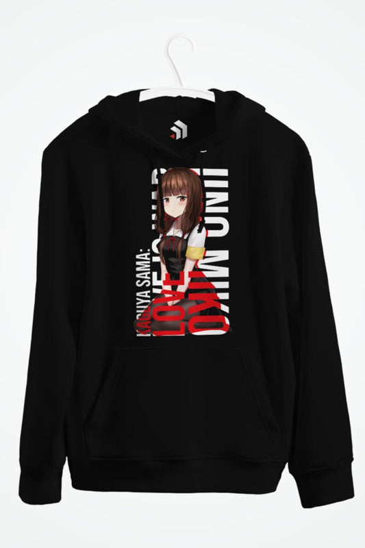 Iino Miko Anime Baskılı Kapşonlu Sweatshirt