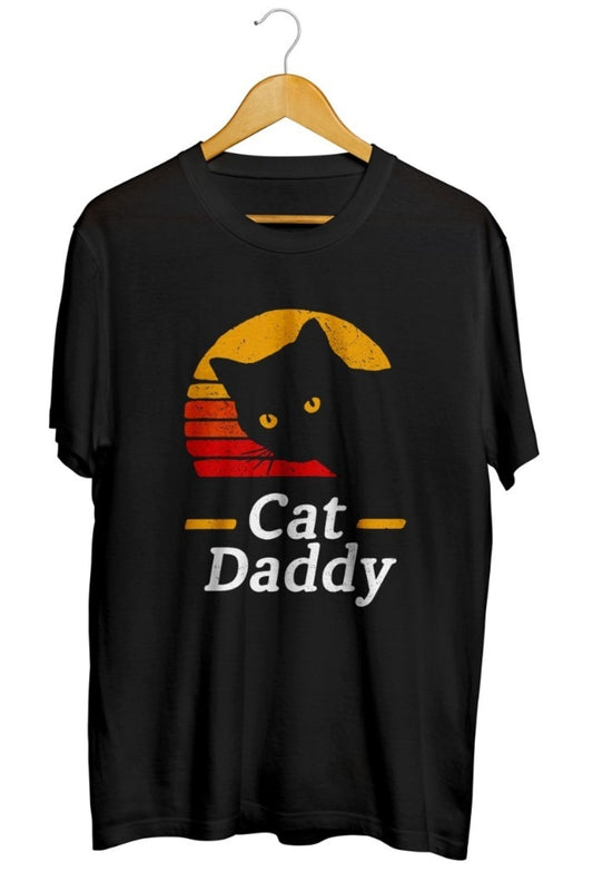 Cat Dady- Kedi Babası Baskılı Unisex Tişört