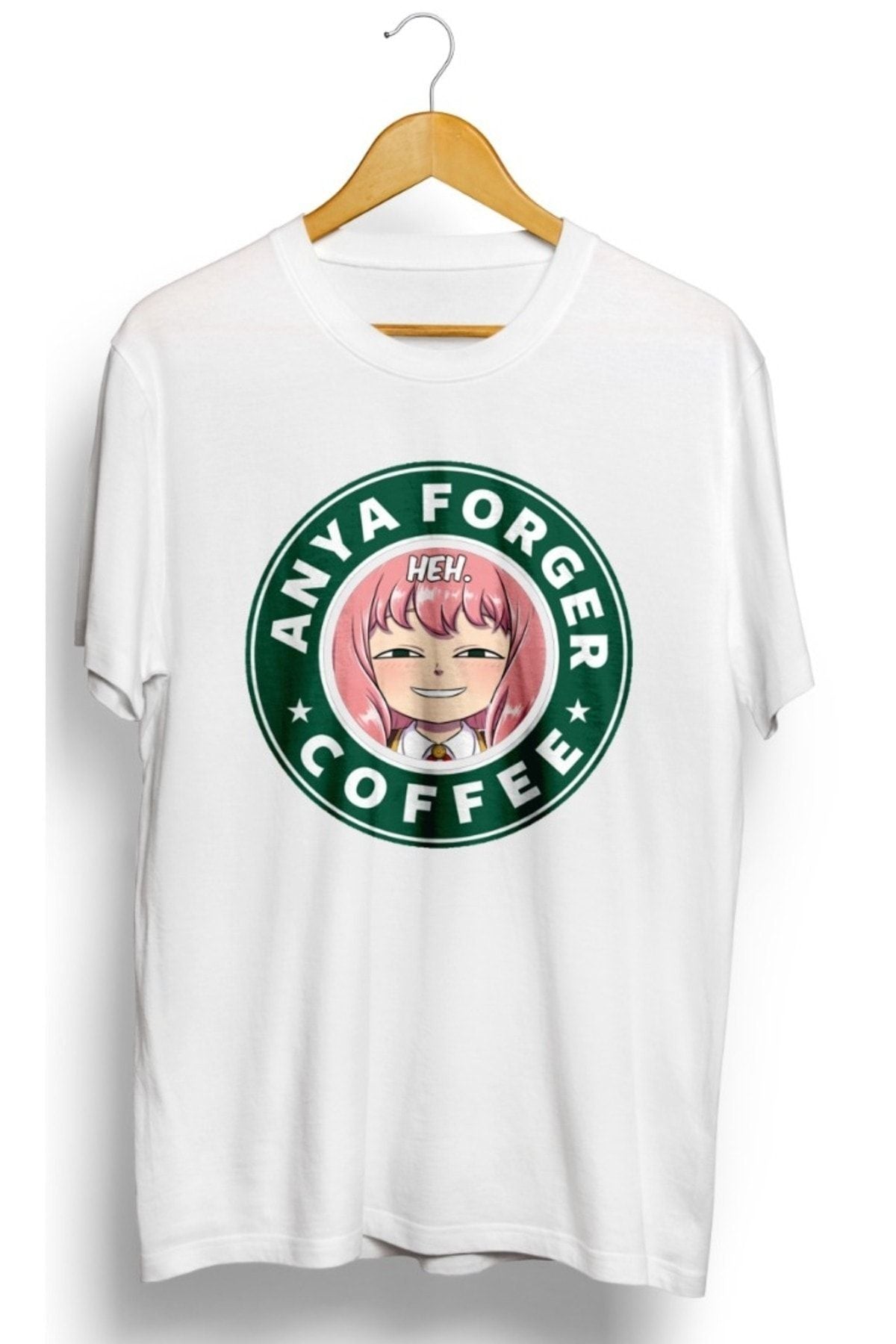 HEH. Spy X Family Anya Forger Coffee Anime Baskılı Unisex Tişört