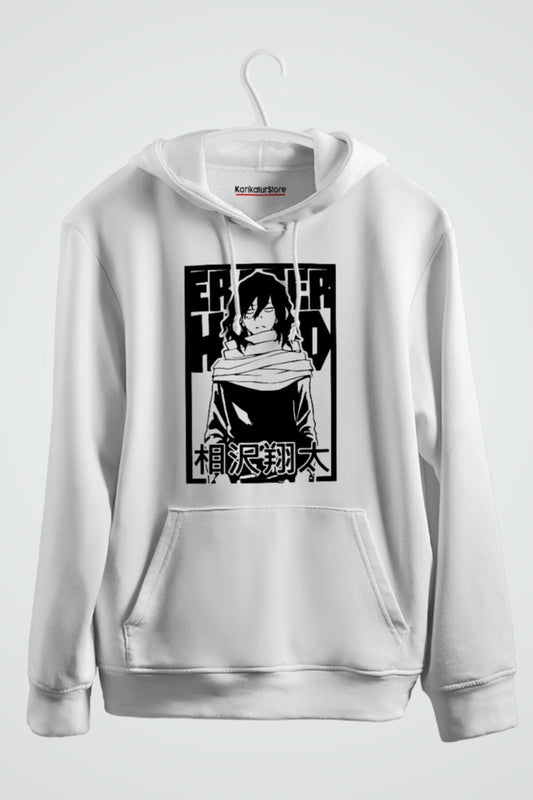 Boku No Hero Academia Aizawa Shota Anime Baskılı Kapüşonlu Sweat