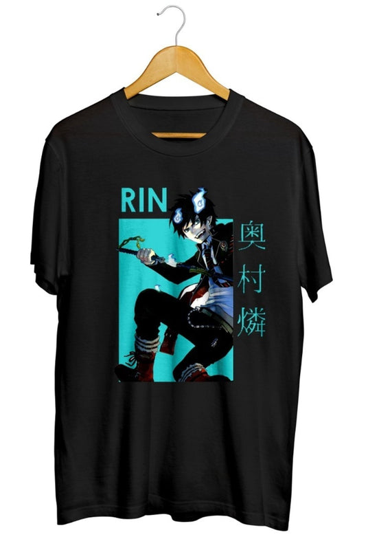 Rin Okumura Blue Exorcist Baskılı Unisex Tişört