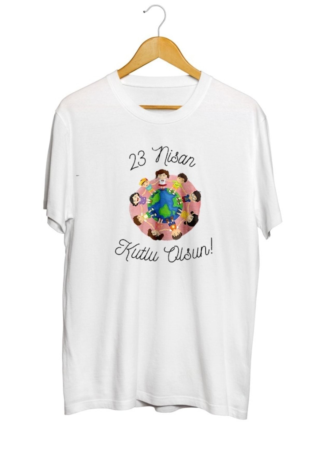 23 Nisan Kutlu Olsun Baskılı Unisex Tişört