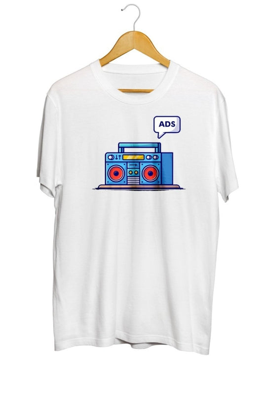 Radyo Ads Baskılı Unisex Tişört