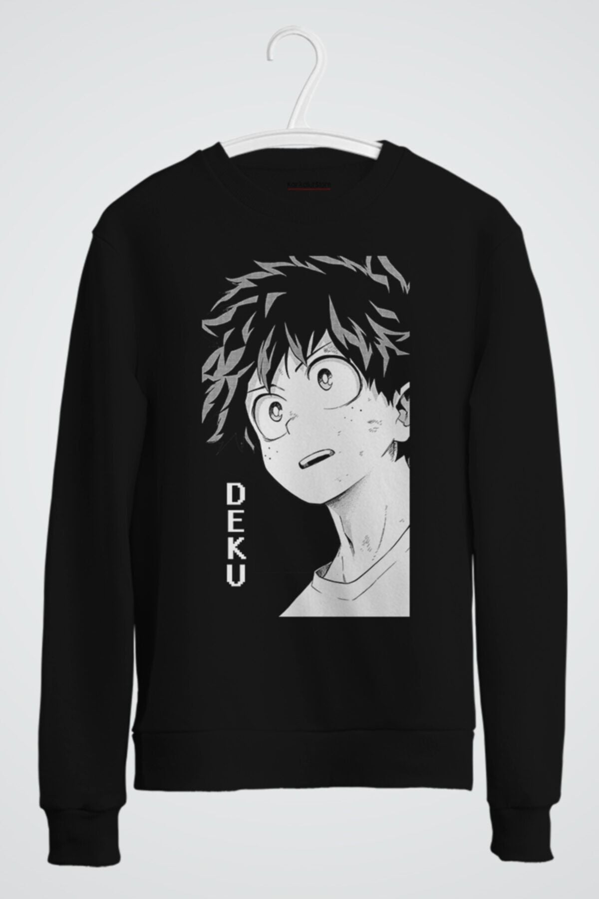 Deku Anime Baskılı Sweatshirt