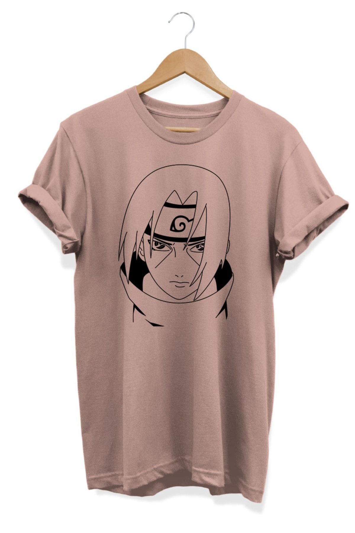 Itachi Uchiha Naruto Anime Baskılı Oversize Tişört