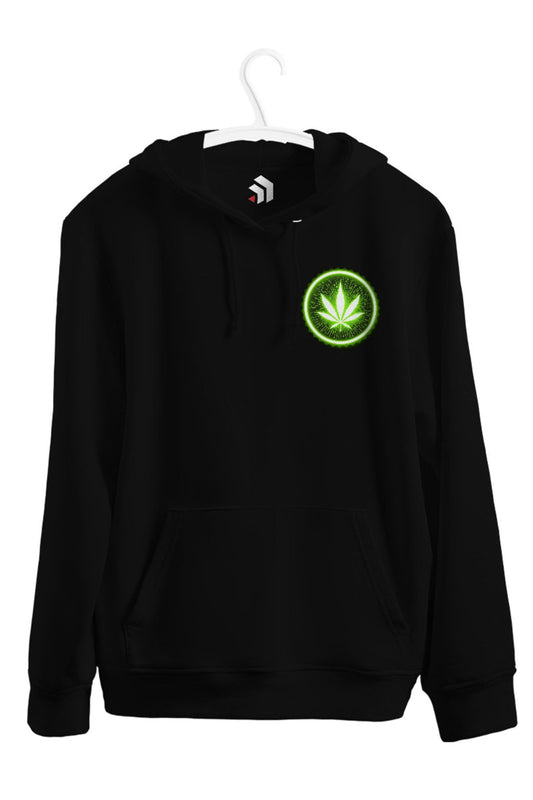 Weed Cannabis Baskılı Unisex Kapşonlu Sweat