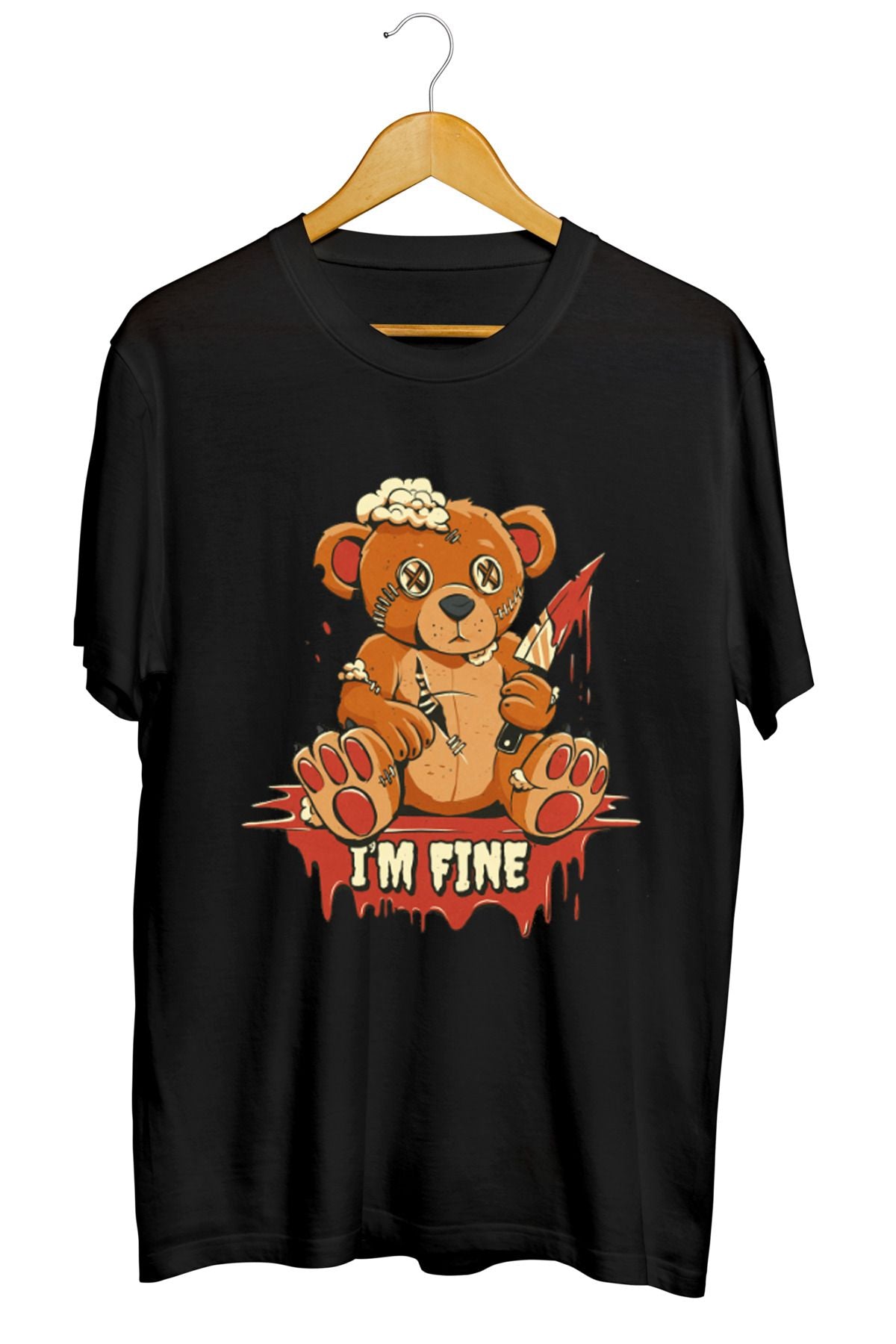 polo bear ayı retro baskılı unisex tişört
