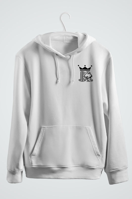 İskambil Kral ve Kraliçe Çift Baskılı Kapşonlu Sweatshirt