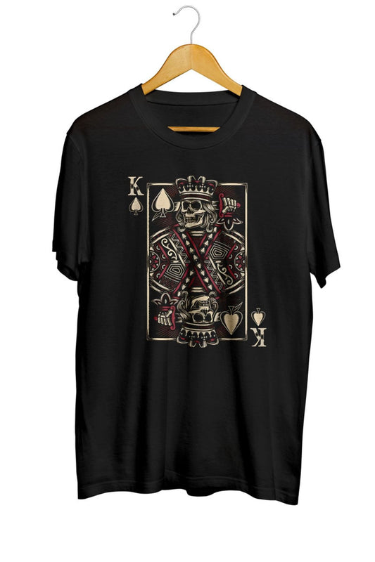 King Of Spades Skull Unisex Tişört
