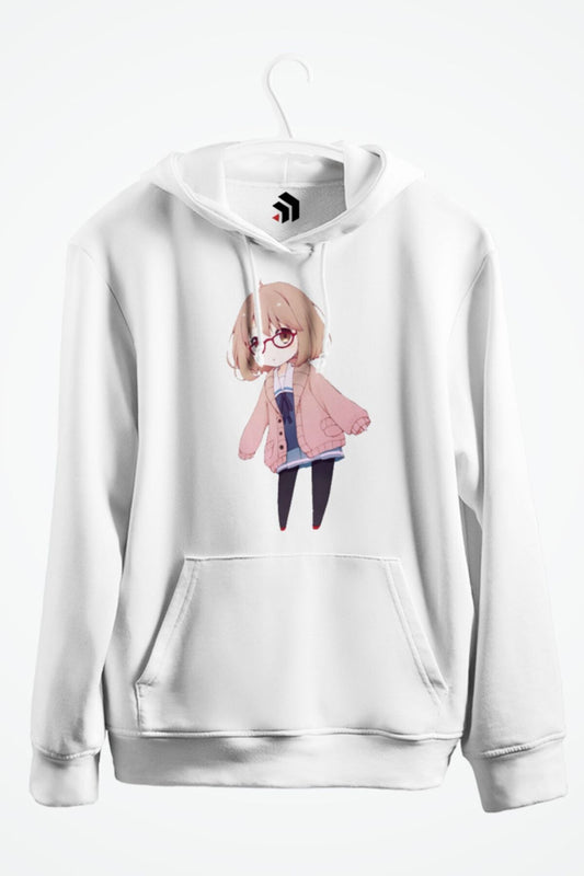 Mirai-chan Anime Baskılı Kapşonlu Sweatshirt