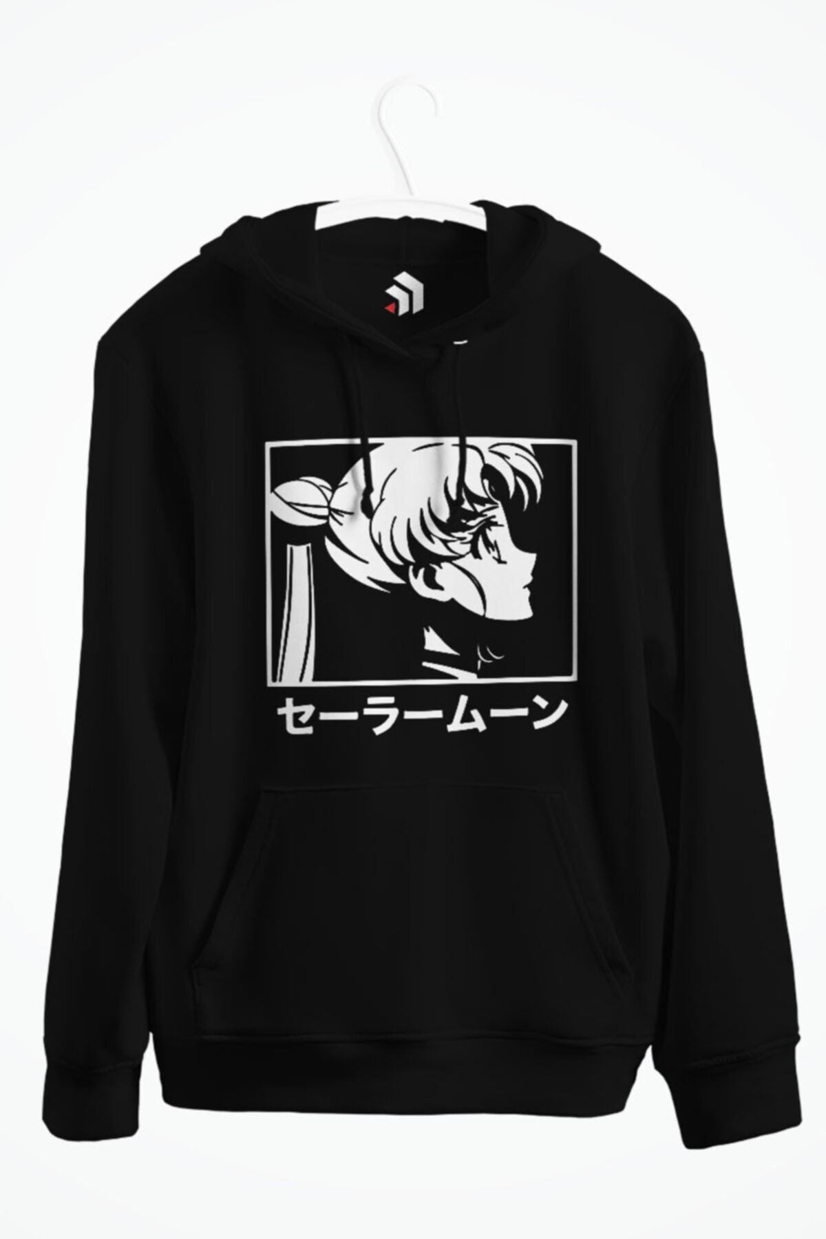 Sailor Moon Anime Baskılı Kapşonlu Sweatshirt