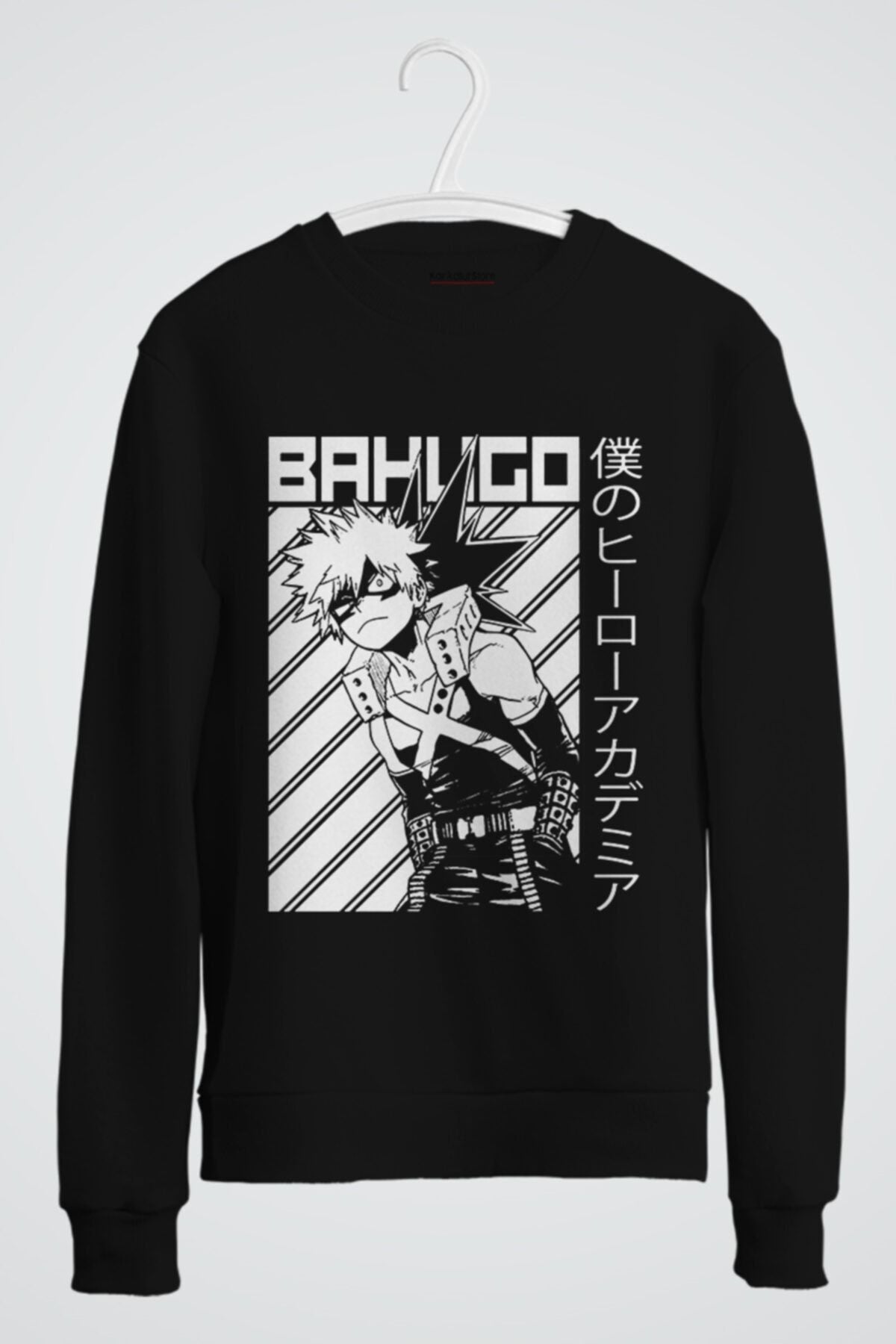 My Hero Academia Katsuki Bakugo Anime Baskılı Sweatshirt
