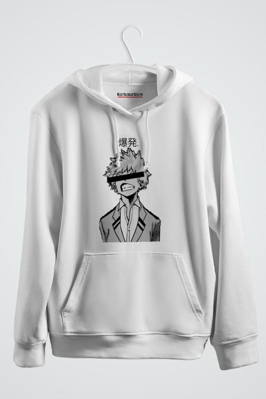 Bakugou Katsuki Anime Baskılı Kapşonlu Sweat