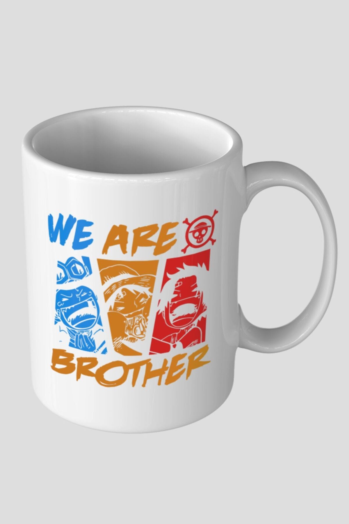 One Piece We Are Brother Baskılı Anime Kupa Bardak