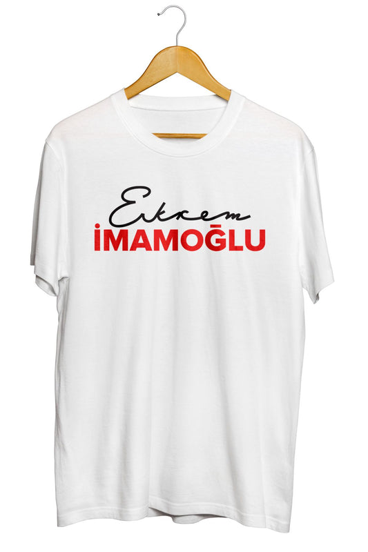 Ekrem İmamoğlu İmza Baskılı Kaliteli Tişört