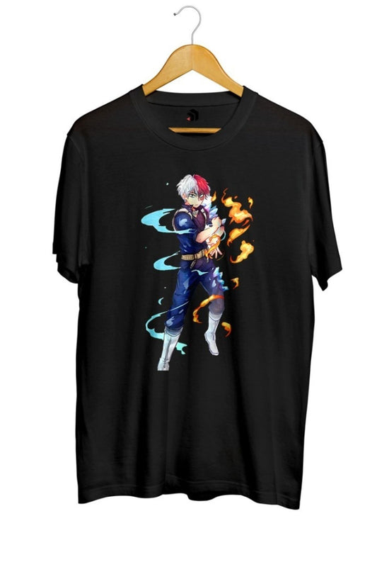 Todoroki Manga Baskılı Unisex Tişört