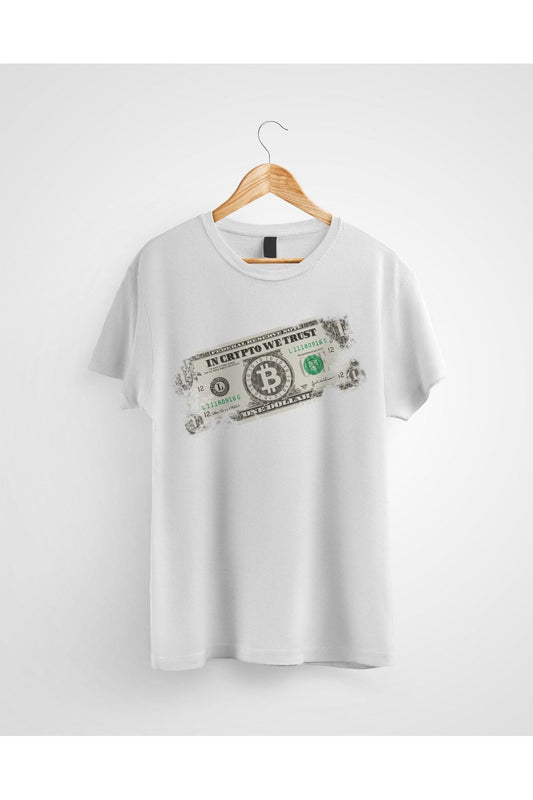 Bitcoin Kripto Para Esprili Baskılı Tişört